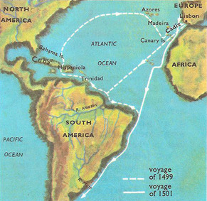 amerigo vespucci 1499 voyage